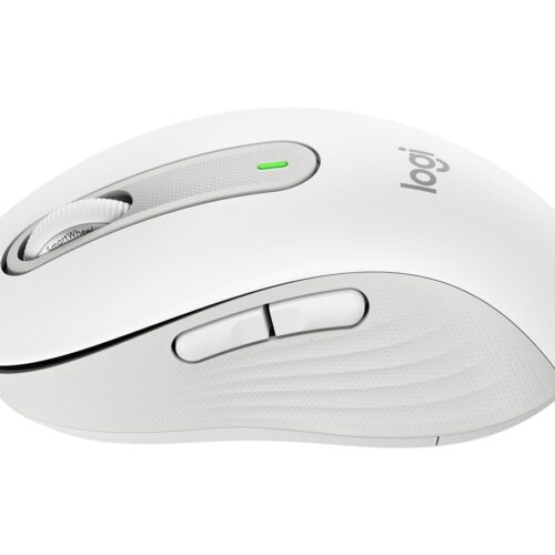 LOGITECH Signature M650 L LEFT Mouse large size left-handed optical 5 buttons wireless Bluetooth 2.4 GHz OFF-WHITE