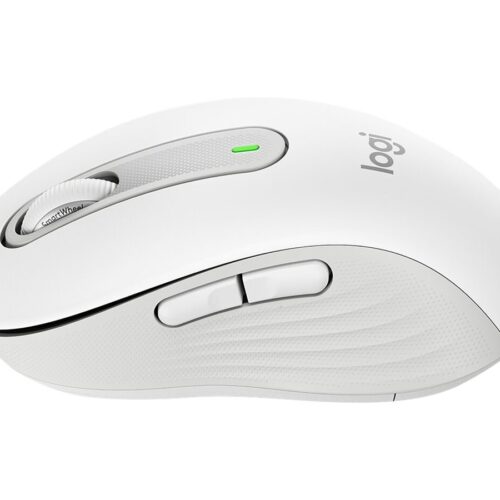 LOGITECH Signature M650 L LEFT Mouse large size left-handed optical 5 buttons wireless Bluetooth 2.4 GHz OFF-WHITE