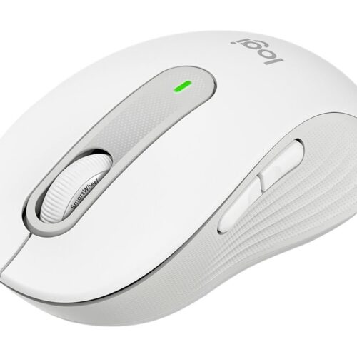 LOGITECH Signature M650 L LEFT Mouse large size left-handed optical 5 buttons wireless Bluetooth 2.4 GHz OFF-WHITE