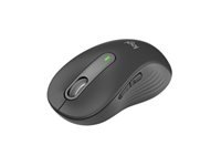 LOGITECH Signature M650 L Mouse large size optical 5 buttons wireless Bluetooth 2.4 GHz Bolt USB receiver graphite
