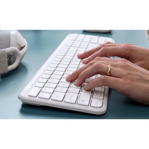 LOGITECH Signature Slim Wireless Keyboard K950 – Off White – CENTRAL-419 (FR)