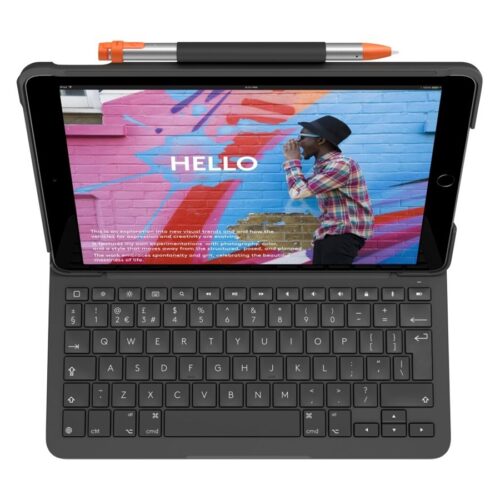 LOGITECH Slim Folio for iPad 7th & 8th generation – Graphite – Fra