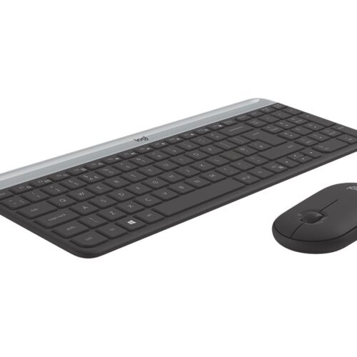 LOGITECH Slim Wireless Keyboard and Mouse Combo MK470 – GRAPHITE – FRA – CENTRAL