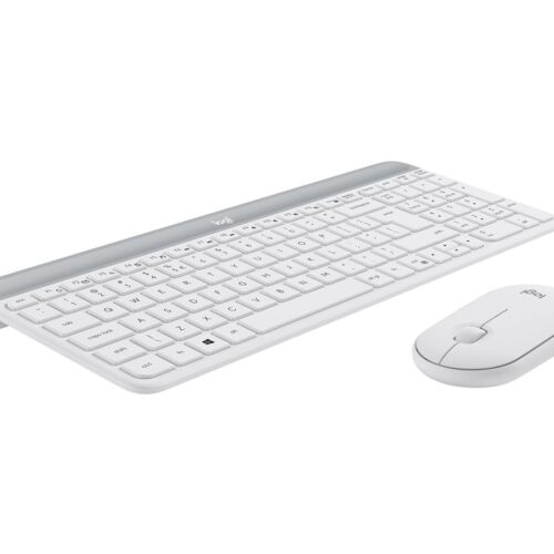 LOGITECH Slim Wireless Keyboard and Mouse Combo MK470 OFFWHITE (FR)