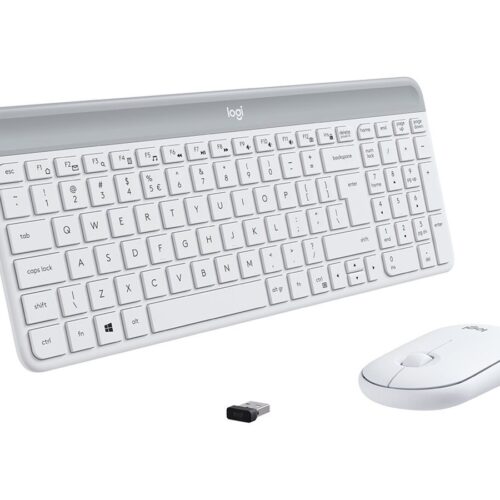 LOGITECH Slim Wireless Keyboard and Mouse Combo MK470 OFFWHITE (FR)