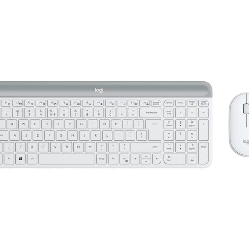 LOGITECH Slim Wireless Keyboard and Mouse Combo MK470 OFFWHITE (FR)