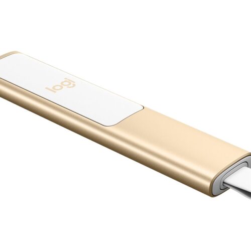 LOGITECH Spotlight Presentation remote control 3 buttons gold