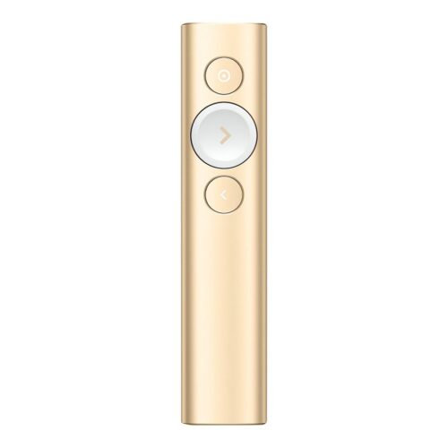 LOGITECH Spotlight Presentation remote control 3 buttons gold