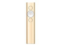 LOGITECH Spotlight Presentation remote control 3 buttons gold