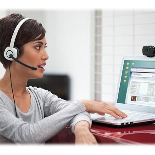LOGITECH Stereo Headset H150 Headset on-ear wired coconut