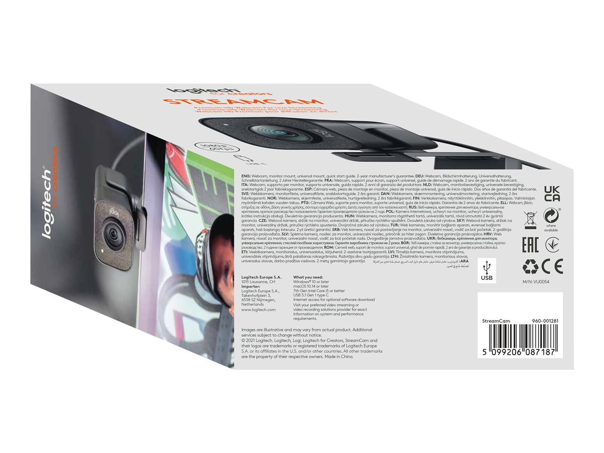 LOGITECH StreamCam – GRAPHITE – EMEA