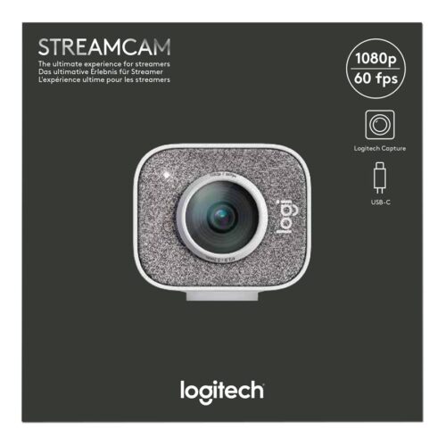LOGITECH StreamCam Live streaming camera colour 1920 x 1080 1080p audio USB-C 3.1 Gen 1 MJPEG YUY2