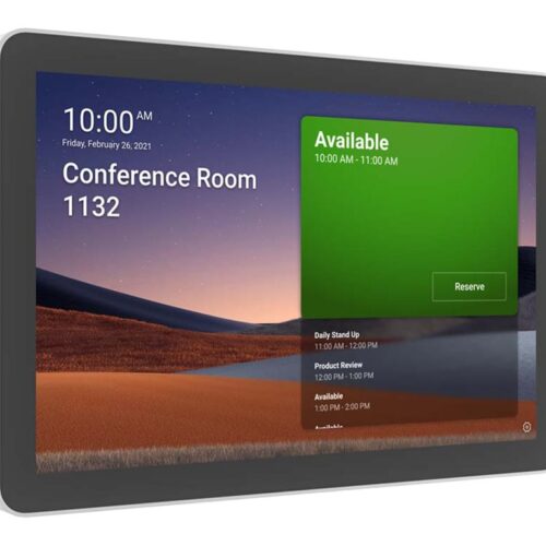 LOGITECH Tap Scheduler Purpose-Built Scheduling Panel for Meeting Rooms Video conferencing device Zoom Certified