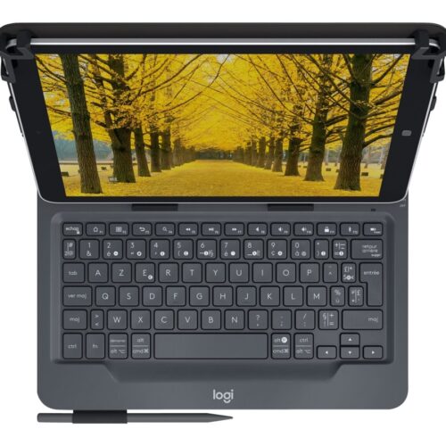 LOGITECH Universal Folio with integrated keyboard for 23 – 25,5cm / 9-10 inch tablets (FRA)