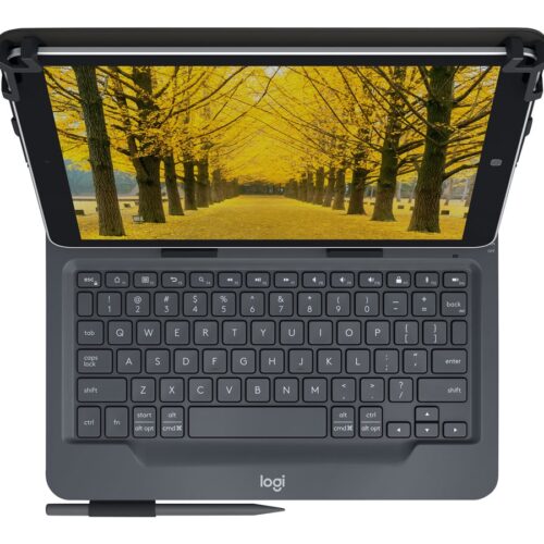 LOGITECH Universal Folio with integrated keyboard for 23 – 25,5cm / 9-10 inch tablets (FRA)