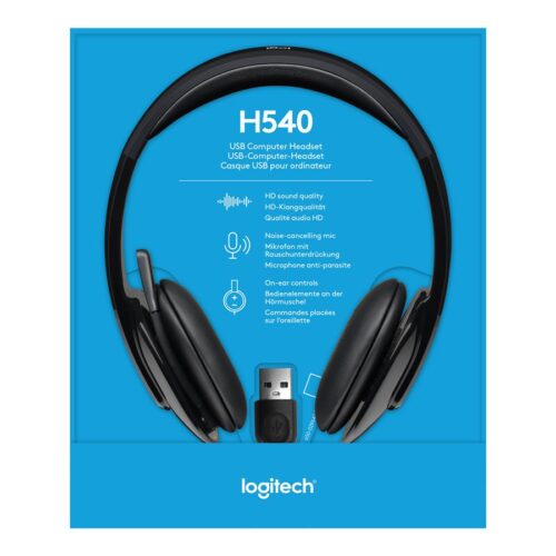 LOGITECH USB Headset H540 Headset on-ear wired