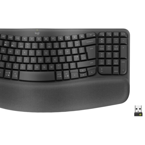 LOGITECH Wave Keys for Business – GRAPHITE – (FRA) – 2.4GHZ/BT – CENTRAL-419 – B2B