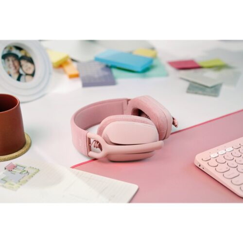 LOGITECH Zone Vibe 100 Headset full size Bluetooth wireless rose