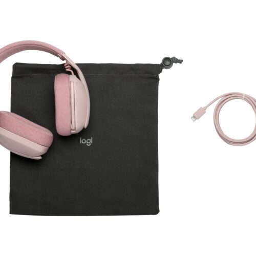 LOGITECH Zone Vibe 100 Headset full size Bluetooth wireless rose