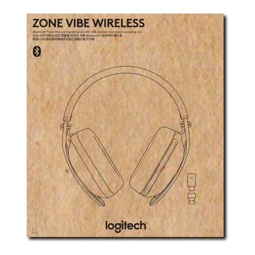 LOGITECH Zone Vibe Wireless Headset full size Bluetooth wireless USB-C via Bluetooth adapter graphite Certified for Microsoft Teams