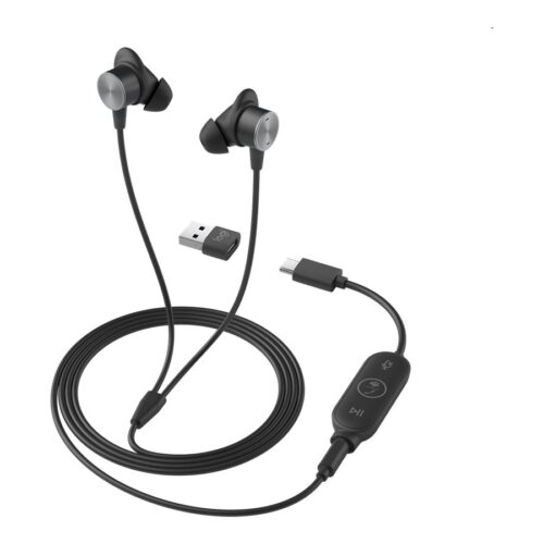 LOGITECH Zone Wired Earbuds Teams – Graphite – EMEA