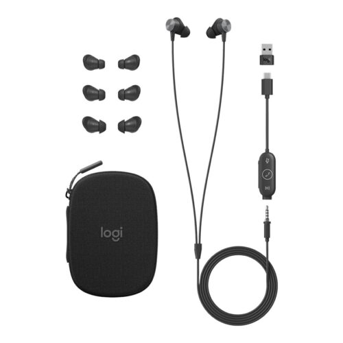 LOGITECH Zone Wired Earbuds UC – Graphite – EMEA