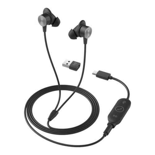 LOGITECH Zone Wired Earbuds UC – Graphite – EMEA