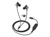 LOGITECH Zone Wired Earbuds UC – Graphite – EMEA