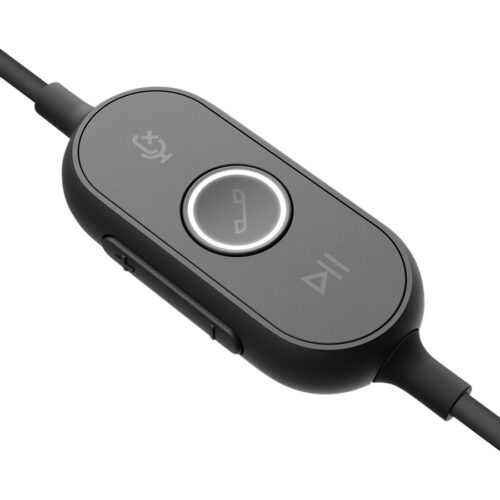 LOGITECH Zone Wired Headset on-ear wired USB-C graphite
