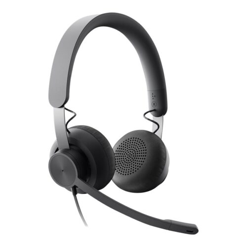 LOGITECH Zone Wired MSFT Teams Headset on-ear wired USB-C graphite Certified for Microsoft Teams