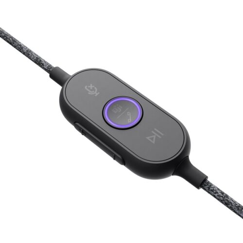 LOGITECH Zone Wired MSFT Teams Headset on-ear wired USB-C graphite Certified for Microsoft Teams
