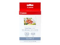 CANON KC-18IF photo sticker inkjet 54x86mm 18 feuilles pack de 10 with ink cassette for CP-100