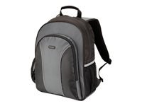 TARGUS ESSENTIAL Notebook Backpac noir  & Grey  / Nylon