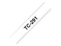 BROTHER P-TOUCH TC-291 noir sur blanc 9mm