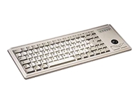 CHERRY Compact corded Trackball Keyboard USB grey (US)