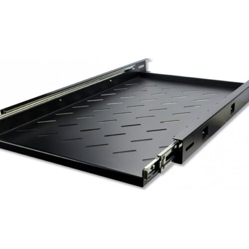 MCL 19p 1U black sliding tray for rack depth 1000