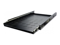 MCL 19p 1U black sliding tray for rack depth 1000