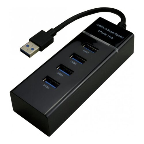 MCL 4 ports USB 3.0 hub – Black