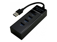 MCL 4 ports USB 3.0 hub – Black