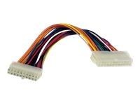 MCL Adaptateur alimentation ATX 20 pins mâles/ 24 pins femelles – 20cm
