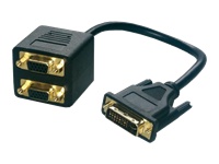 MCL Adaptateur en câble DVI-I mâle / 2 x HD15 femelle – 30cm