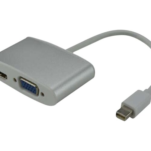 MCL Adaptateur en câble Mini DisplayPort mâle / 1 xHDMI + 1 xVGA femelle