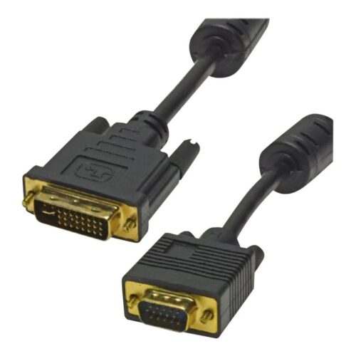 MCL Câble DVI-I 24+5 mâle / HD15 mâle 1.8m
