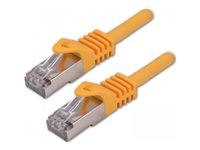 MCL Câble réseau RJ45 100Percent cuivre CAT 7 S/FTP LSZH – 0.5m Jaune