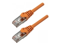 MCL Câble réseau RJ45 100Percent cuivre CAT 7 S/FTP LSZH – 0.5m Orange