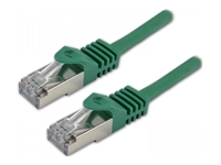 MCL Câble réseau RJ45 100Percent cuivre CAT 7 S/FTP LSZH – 0.5m Vert