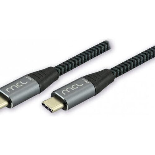 MCL Câble Type C USB 3.2 mâle / mâle tressé Gen 2 20Gb 100W 5A – 2m