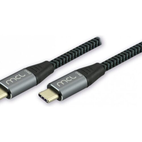 MCL Câble Type C USB 3.2 mâle / mâle tressé Gen 2 20Gb 60W 3A – 2m