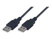 MCL Cable USB 2.0 type A / A male – 3m Noir