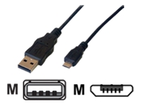 MCL Cable USB 2.0 type A male / micro USB B male – 2m  (P)